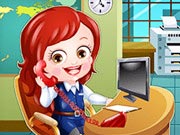 Baby Hazel Receptionist Dressup