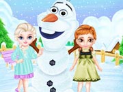 Frozen Sisters Snow Fun
