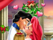 Mermaid Princess Mistletoe Kiss