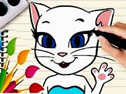 Talking Angela Coloring Book